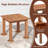 Pansir Square Solid Wood Outdoor Side Table , 17.5 " W 17.5 " D