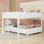 Lit superposé en bois double TG avec tablette de rangement intégrée et échelle de sécurité-218803277