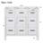 [Cabinet Only] 36" White Bathroom Vanity(Sink Not Included)