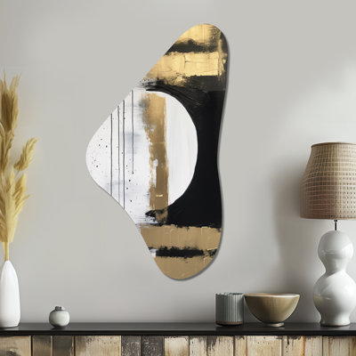 Golightly - Abstract Painting Boomerang Shape Asymmetric Metal Wall Art