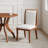 Elegant Curved Walnut Chairs