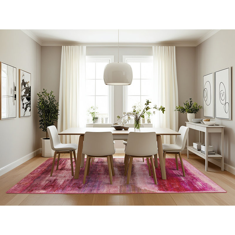 Abstract Indoor Rug, Rectangle 7' x 10'
