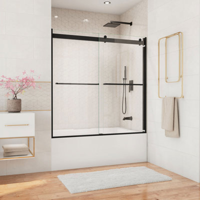 Porte de baignoire réversible sans cadre l 56 po x H 60 po Essence avec technologie ClearMax ™