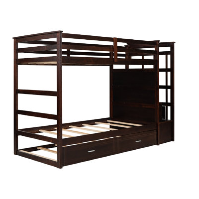 Aayden-Jon Kids Twin Over Twin Bunk Bed with Trundle