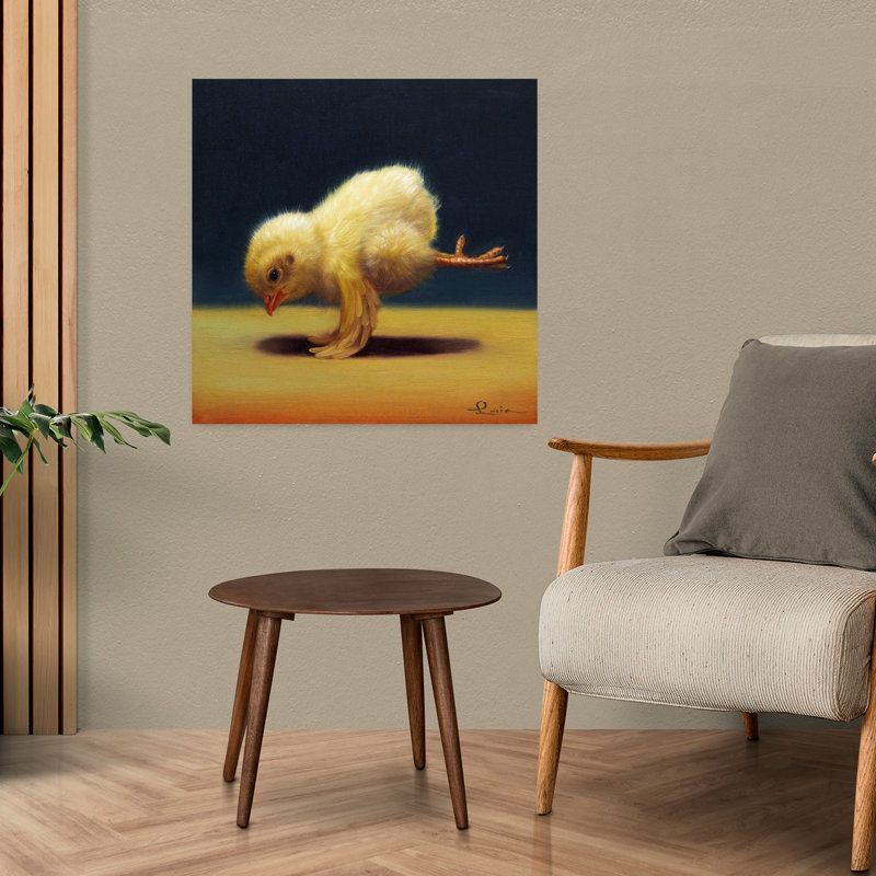Art urbain contemporain avec oiseau, H 24 po x l 24 po