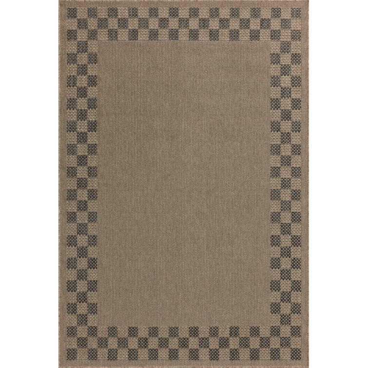 Chris Loves Julia x Loloi Providence Natural / Charcoal Indoor/Outdoor Area Rug