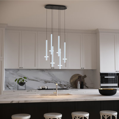 Luminaire suspendu géométrique 6 lumières Zakaryan