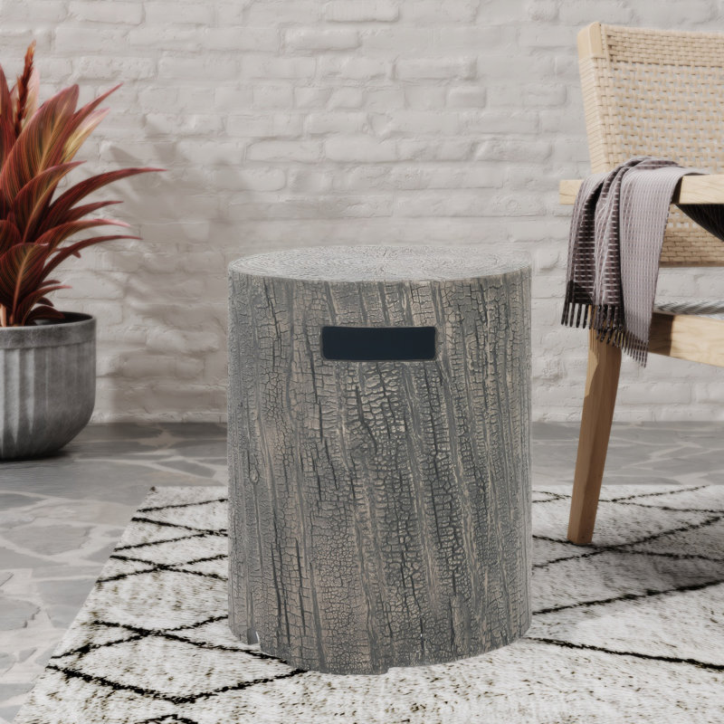 Porte-réservoir / table d'appoint MGO 16 x 20 po, gris clair