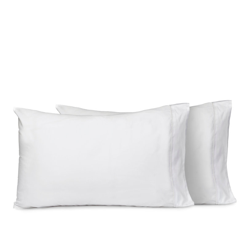 Luce Pillow Case, Standard Pillowcase, White
