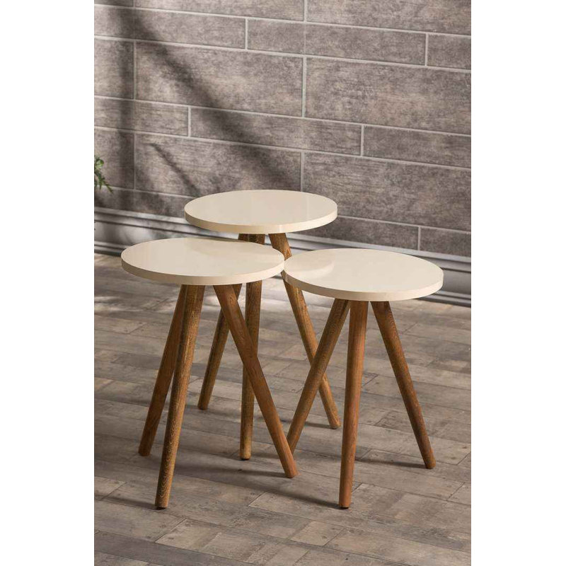Annabel 14cm Console Table, Cream White