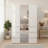 Elise Modular Wood Closet System with Mirror in White