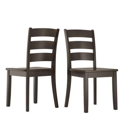 Chaise d'appoint en bois massif H 17,15 po Norita
