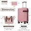 Ensemble de 3 valises de transport de bagages 22 x 14 x 9 approuvées