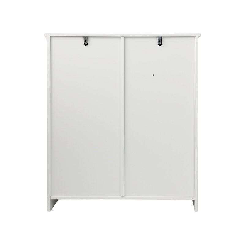 Modern Tilt-Out Dual Laundry Hamper Cabinet