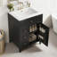 Meuble-lavabo 24 po avec un tiroir rabattable et 3 tiroirs standards (noir)-734832237