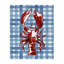  «Coastal Lobster on Plaid», art mural par Mercedes Lopez Charro-853245213