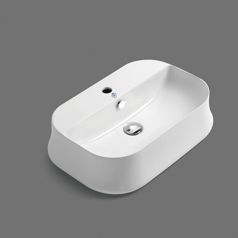 Lavabo au-dessus de vasque à montage sur le comptoir / avec cuve simple 24 "et trop-plein Whitehaus