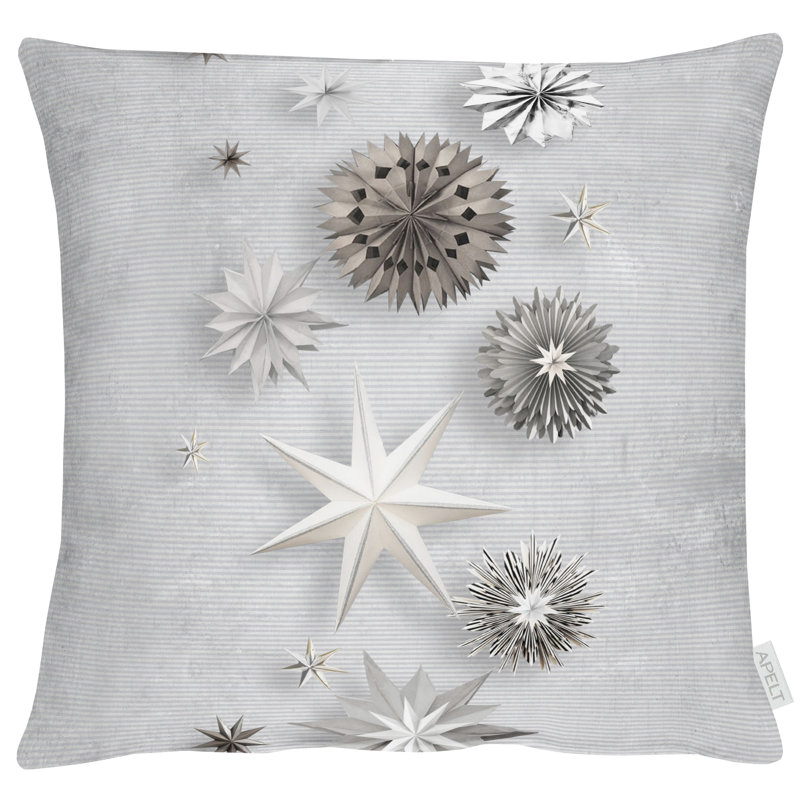 Choudhry Cushion, Grey/Brown/Blue, 49cm H x 49cm W, Square