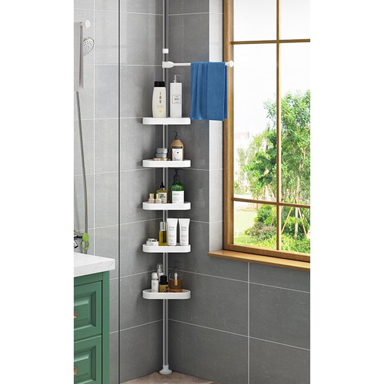 Rebrilliant Lunie Tension Pole Stainless Steel Shower Caddy