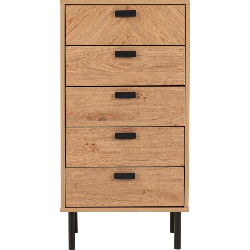 Nathainel 48.5cm W 5 - Drawer Chest of Drawers