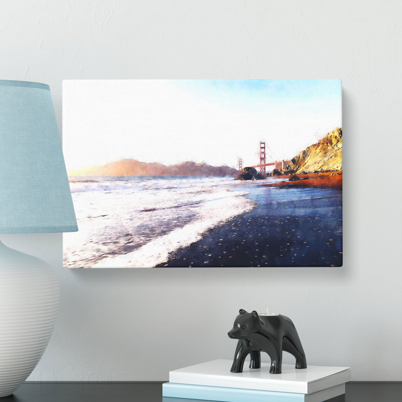 The Golden Gate Bridge in San Francisco - Wrapped Canvas, 35cm H x 50cm W x 3cm D