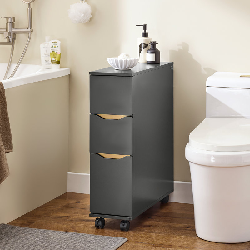 Freestanding Linen Cabinet, Grey