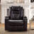 36.22"W Luxurious Premium Faux Leather Power Recliners, Home Theater Chairs with USB & Cup Holders & Arm Storage-735867867