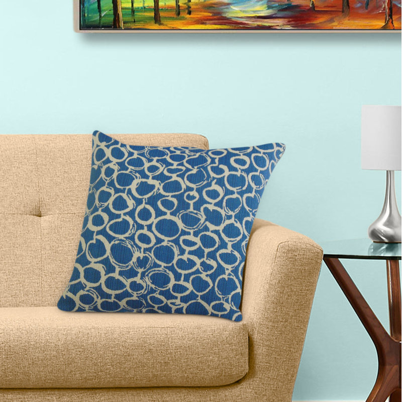 Coussin Velisa, 18 po x 18 po, Coussin décoratif, Rouge