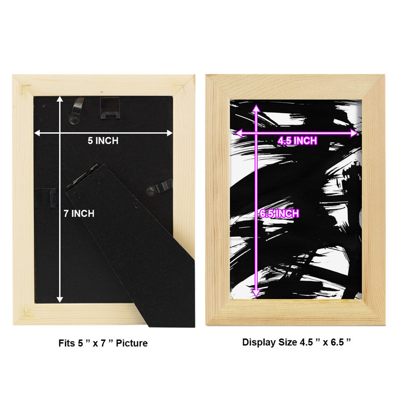 «Fumiyo Black Bamboo I», impression encadrée sur papier, H 6 po x l 4 po x P 1 po, Naturel