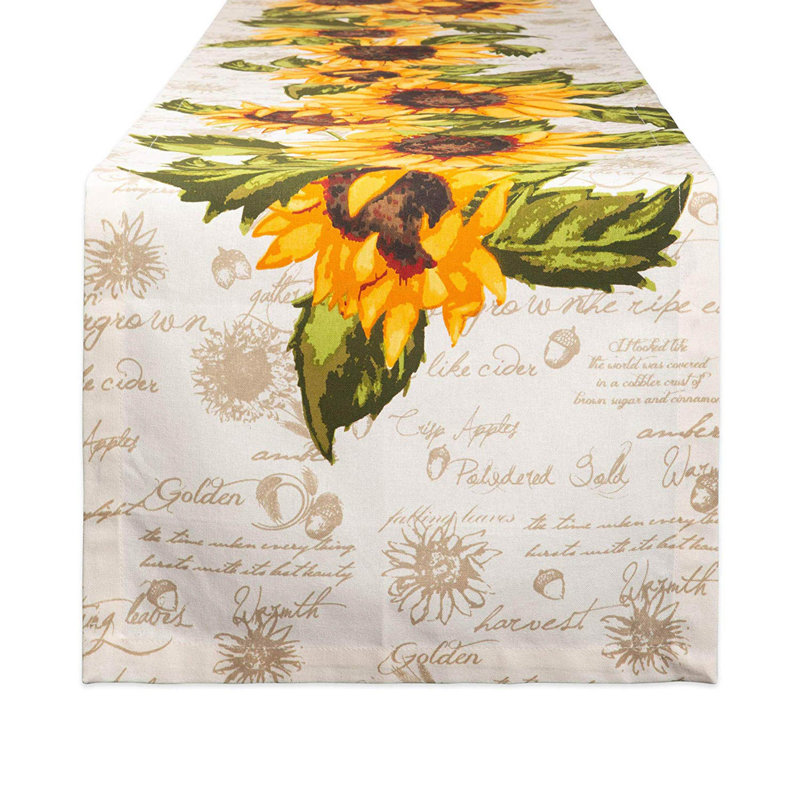 Johansen Floral 100% Cotton Table Runner, 108" L x 14" W