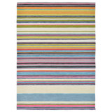 Hand Hooked Striped Area Rug