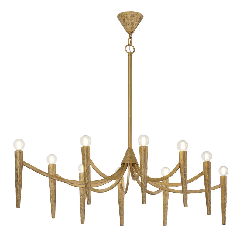 Belleza 10-Light Linear Chandelier in Spumante by Breegan Jane
