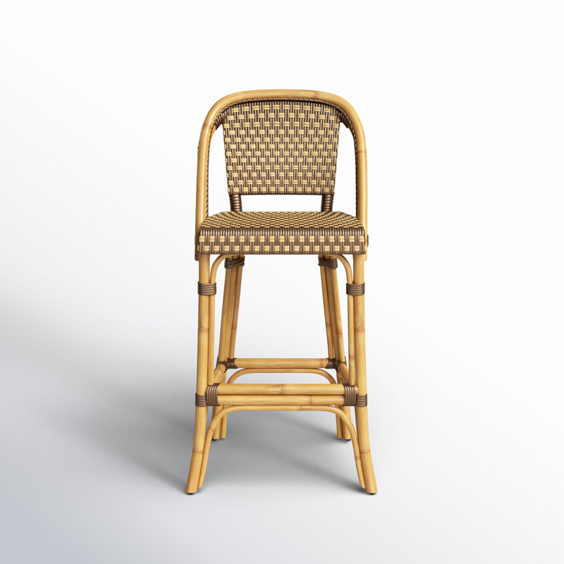 28" Bar Stool, Brown/Yellow