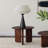 Columbo Brown Round End Table