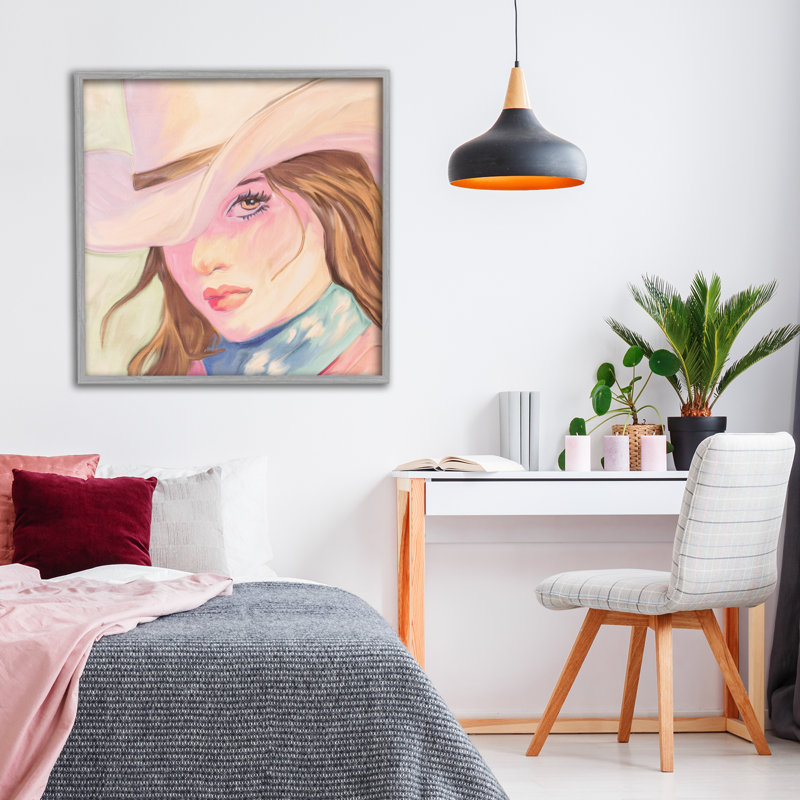 Giclée brune encadrée, par Kim Allen, Estampe numérique Farmhouse, H 24 po x l 24 po