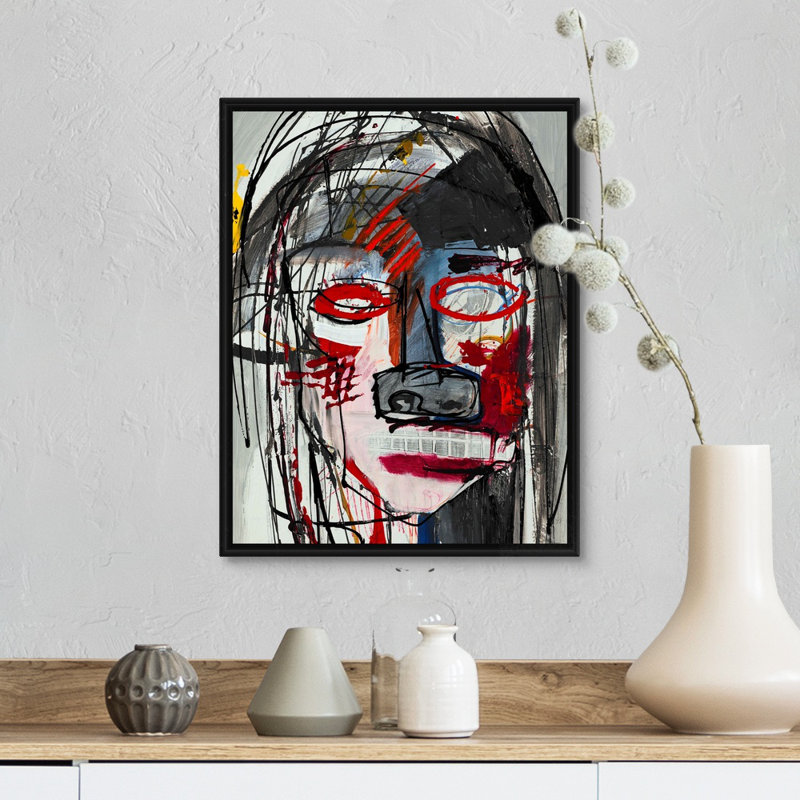 Reproduction d'art sur toile, Cadre flottant noir, H 16 po x l 13 po x P 1,75 po