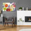 "Fleurs colorées sur fond blanc" par Carol Rowan-83748648