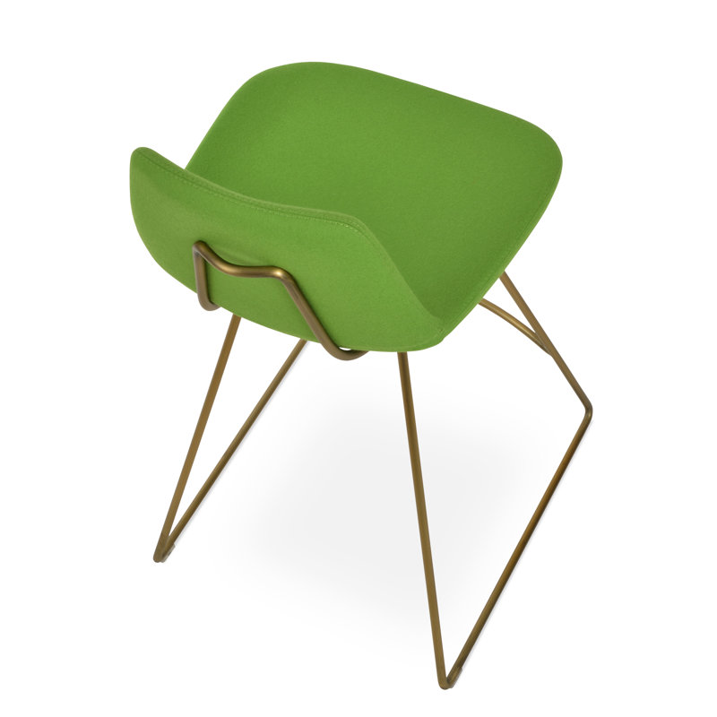 Tabouret Pera HB, Pistache, Or, Tabouret de comptoir (assise de 24 po de hauteur)