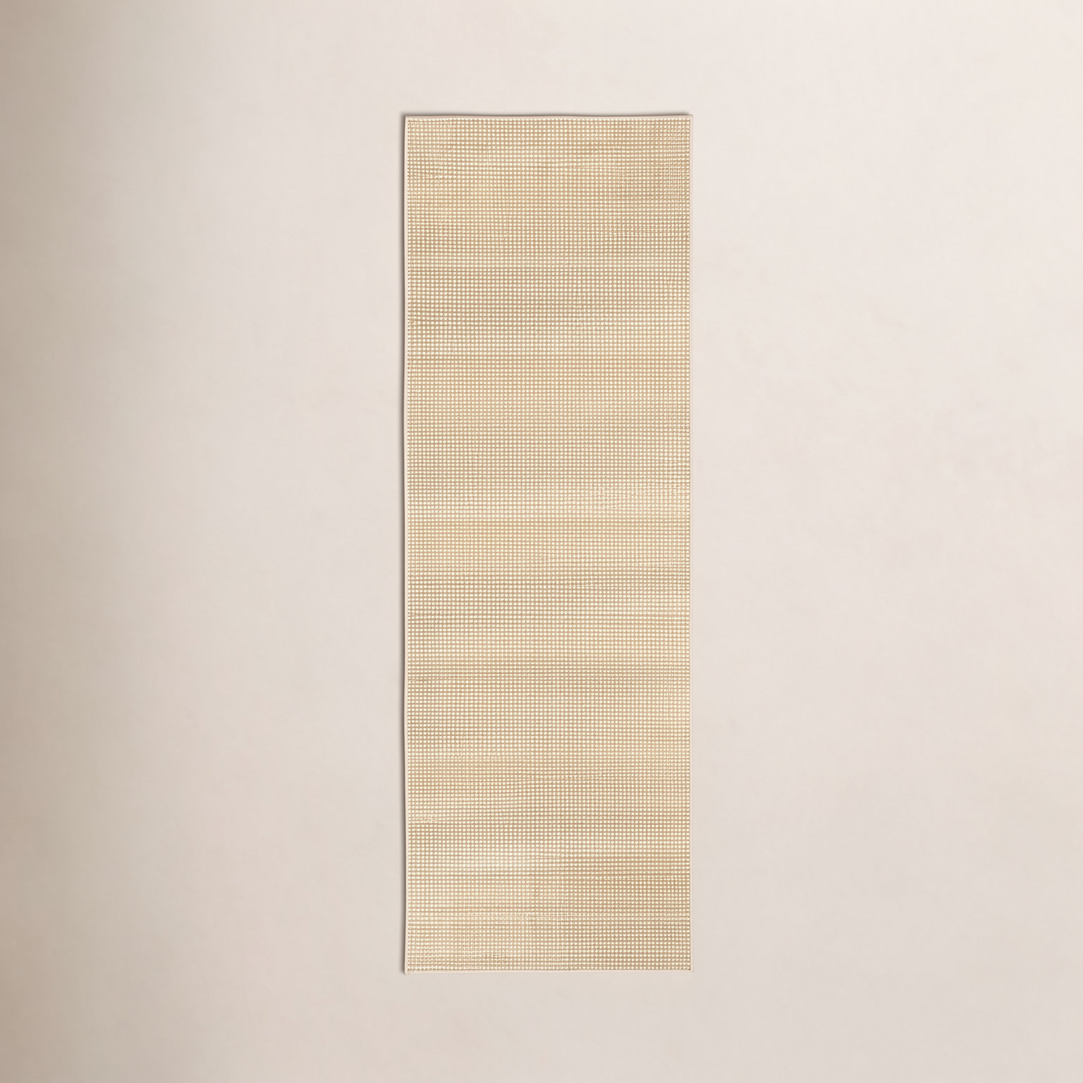 Hartley Natural Machine Washable Plaid Rug, Runner 2'6" x 8'