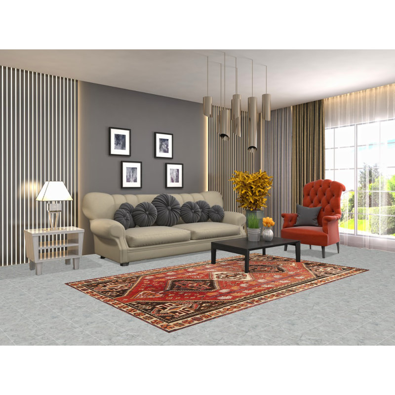 Tapis traditionnel géométrique 5 x 8