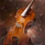 Toile instrumentale musicale brune Alto | Art mural Home Decor