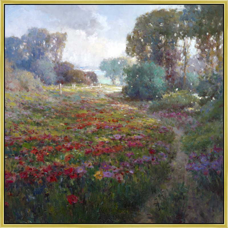 «Path Through Scarlet Wilds», H 26 po x l 26 po, Doré