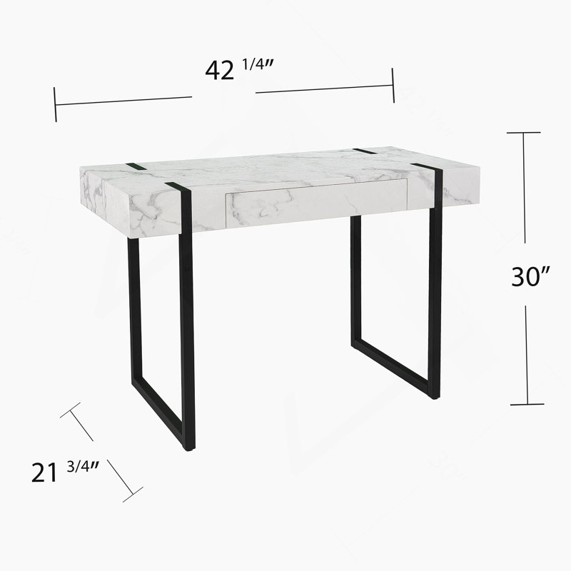Modern Faux Marble Desk