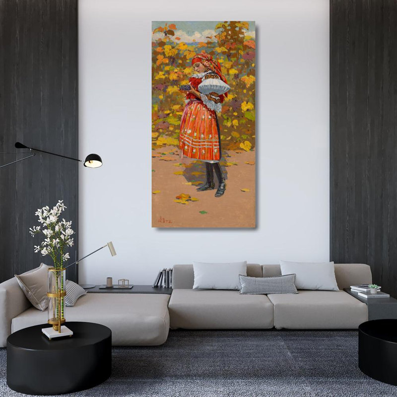 "Autumn" par Joža Úprka - Art mural sur toile tendue avec châssis, H 48 po x l 33 po