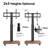 Abbing E Series Floor Standing Tv Stand Removable With Golden Walnut Color