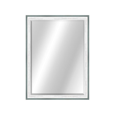 Country Colors II Rectangle Solid Wood Wall Mirror