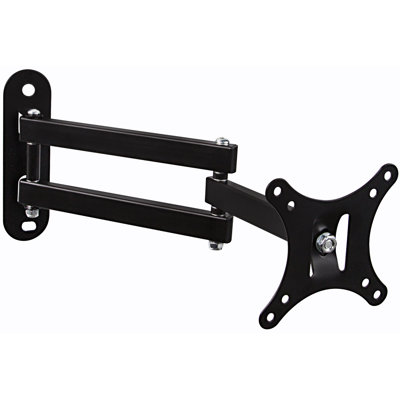 Mount-It Small TV Monitor Wall Mount Arm Fits 19 - 27 in. Display Screens, VESA & RV Compatible