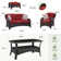 Lidewij 6 Piece Conversation Set with Loveseat, 2 Chairs and Ottomans