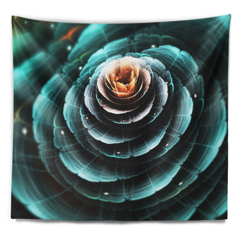 Tapisserie florale, H 50 po x l 60 po