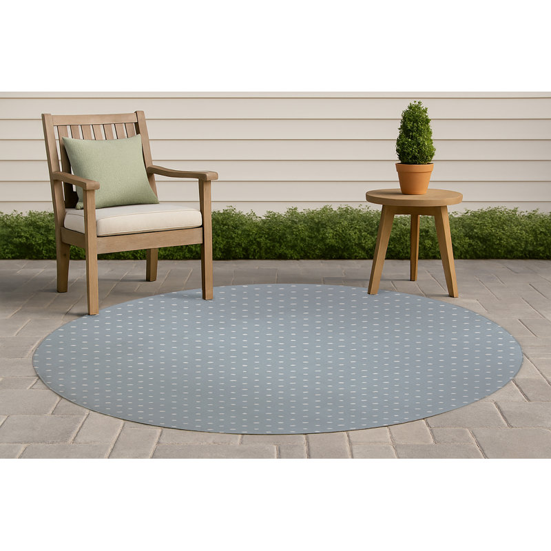Tapis d'extérieur antidérapant Teeny, Rond 5 pi